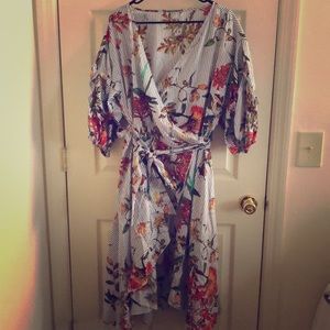 Plus size wrap dress